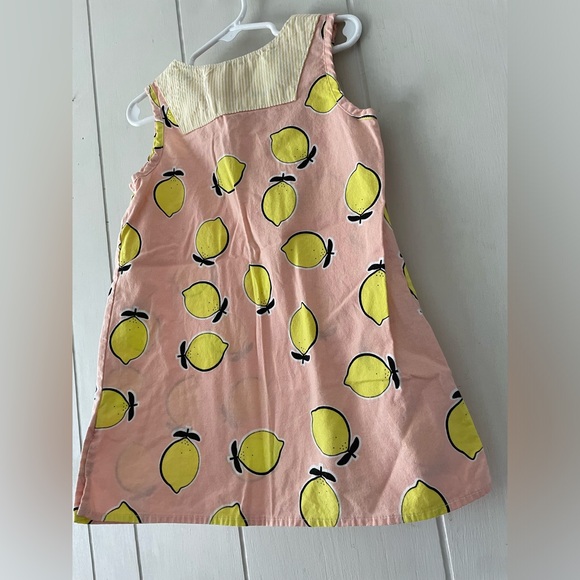 2 for $30 - Petit Peony Girls Lemon Stripped Dress Size 4 - Picture 6 of 9